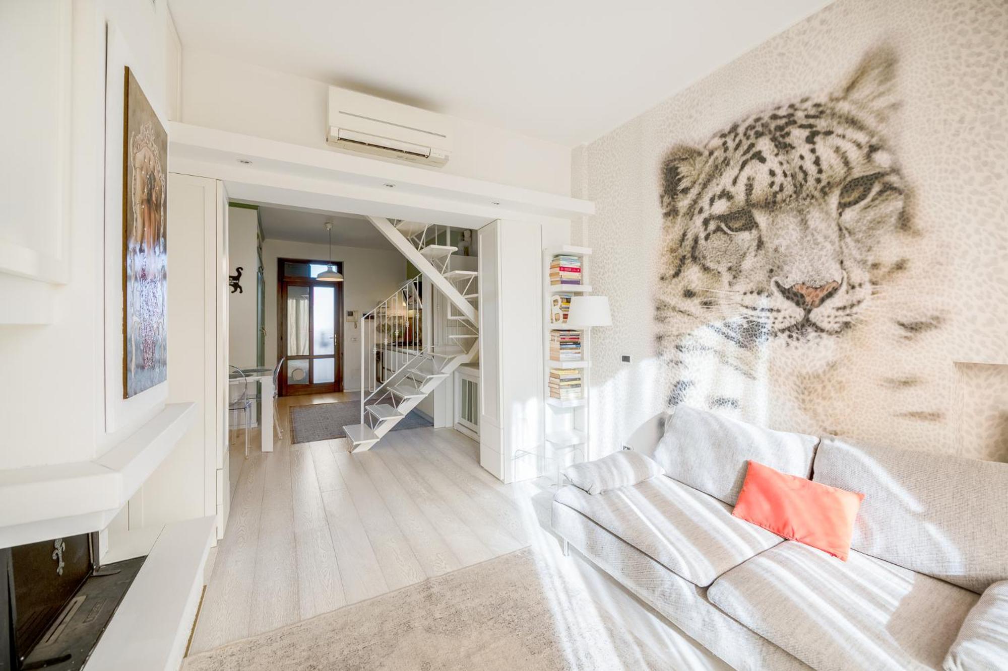 Ferienwohnung Bright Loft - Free Private Parking Mailand Exterior foto